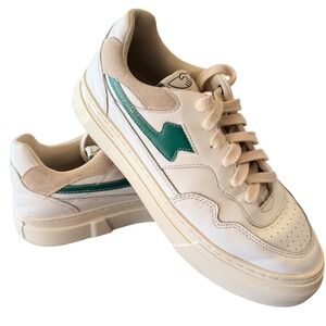 Stepney Workers Club Pearl S-Strike 42 White Green Good Leather Low Top Sneaker